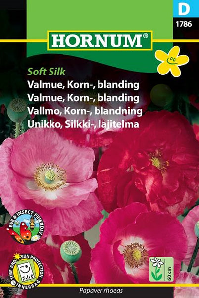 Valmue, Kornvalmue, Fargemix "Soft Silk"