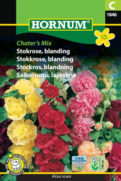 Stokkrose  fargeblanding "Chater's Mix"
